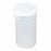 Qorpak Natural Polypropylene Hinged Lock Seal Vials - Sterile Hinged Polypropylene Vial, Lock Seal, Natural, 4 oz., High Profile - PLC-10056