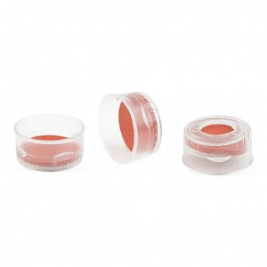 Qorpak Polypropylene Crimp Top Caps for Chromatography Vials - CAP, PP WITH PTFE / SIL SEPTA, CLR, 11MM NECK - VC21230-122