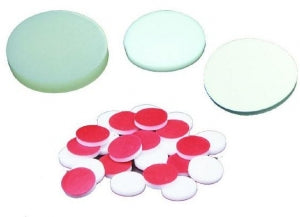 Qorpak PTFE / Silicone Septa Caps - PTFE / Silicone Septa, 0.1" Thick, Red / White, 8 mm Neck - VS11278-112