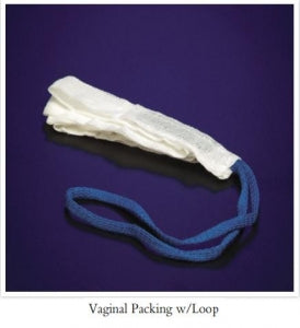 DeRoyal Vaginal and Perineal Packings - Vaginal and Perineal Packing Strip Gauze, 2" x 36", X-Ray Detectable - 1-237