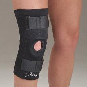 DeRoyal Knee Support w / Buttress - Deluxe Knee Support with Trimmable Buttress and Open Popliteal, Size L - 14882007