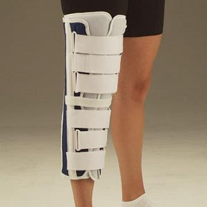 DeRoyal Knee Immobilizer - Tri-Panel Adjustable Knee Immobilizer, 19" Long - 23701