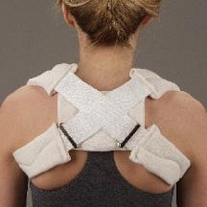 DeRoyal Clavicle Straps - Foam Clavicle Strap, Cotton Cover, Hook and Loop Closure, Size XL - 3004-15