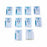 DeRoyal Sterile Neuro Sponges - Neuro Sponge, Sterile, 1/4" x 6" Strips - 30-300