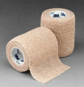 DeRoyal 3M Coban Self-Adherent Wraps - Self-Adherent Cohesive Wrap Bandage, 2" x 4 yd., Sterile - 30-402