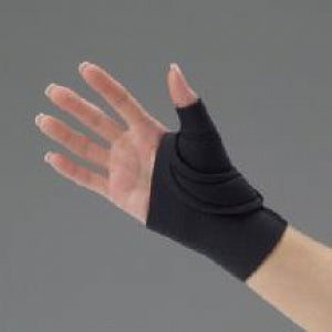 DeRoyal Comfort Cool Thumb Wraps - Thumb Splint, Black, Right, Size L - 348LR