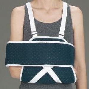 DeRoyal Shoulder Immobilizer w/Canvas Swathe - Shoulder Immobilizer, Sling and Swathe, 5" x 54" - 4442-00