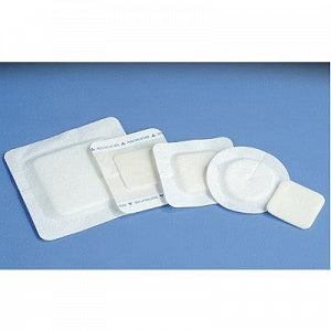 DeRoyal Polyderm Foam Dressings - Polyderm Foam Dressing, 4" x 4" with 2.5" x 2.5" Pad - 46-915-1