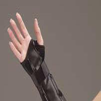 DeRoyal Leatherette Wrist / Forearm Splints - SPLINT, WRIST, LEATHERETTE 8 IN W / LP LOCK - 5011-09