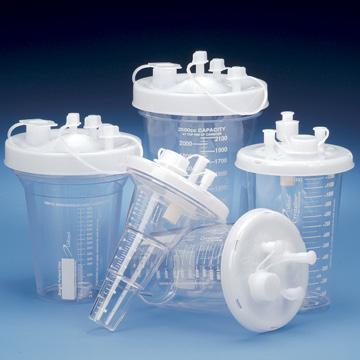 DeRoyal Semi-Rigid Outer Shell Canisters - Outer Shell Suction Canister, Rigid, 1, 000 cc - 71-1000DS