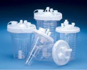 DeRoyal Crystaline Rigid Canister System - Crystaline Rigid Canister Kit with 2, 500 cc Canister and 2 Elbows - 71-1107