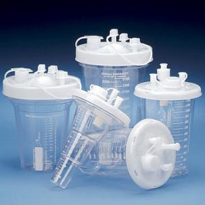 DeRoyal Crystaline Rigid Canister System - Crystaline Rigid Canister Kit with 1, 200 cc Canister, DISS Mount, Elbow and 1/4" x 12' Tubing - 71-3105