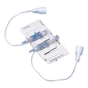 DeRoyal Disposable Pressure Transducers - Edwards Transducer, Standard Right Heart Kit, Version 2 with High Pressure 3-Way Stopcock on Top and 1-Way on Bottom, 48" Cable - 77-400380