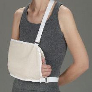 DeRoyal Muslin Shoulder Immobilizers - Deluxe Muslin Shoulder Immobilizer with Web Shoulder and Waist Strap, Size XS - 9003-01