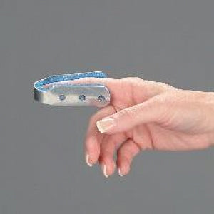 DeRoyal Fold Over Finger Splints - Fold Over Finger Splint with Foam, Silver, Size S - 9111-01