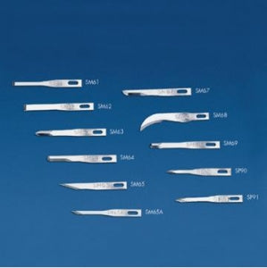 DeRoyal Swann-Morton Fine Scalpel Blades - Fine Stainless Steel Surgical Blade, SM69 - D5909