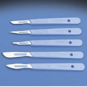 Swann Morton Disposable Stainless Scalpels - Scalpels, Stainless Steel, Sterile, Disposable, #10 - D6501