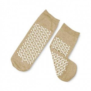 DeRoyal Double-Sided Slippers - Double-Tread Slipper, Size L / XL, Tan - M3067-L