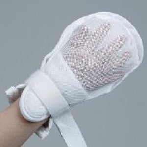 DeRoyal Hand Control Mittens - Hand Control Mittens with Hook-and-Loop Closure, Coolknit, Child - M7033