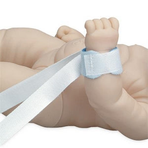 DeRoyal Limb Holders - Limb Holder, Wrist or Ankle, Infant, Doule Strap, Quick Release Ties, 6.5" x 1.5" - M7034D-C