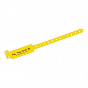 DeRoyal Fall Prevention Kits - FALL RISK Fall Prevention Wristband, Nonsterile, Yellow - MW3044-Y