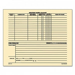 Cenveo Corp Employee Record Jacket / File - Manila Top Tab Employee Record Folder, 11-3/4" x 9-1/2" - 69999