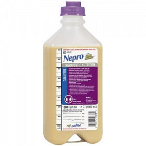 Abbott Nepro with Carb Steady Nutritional Supplement - Nepro Nutritional Supplement, Ready-to-Hang, Vanilla, 1, 000 mL Bottle - 62669