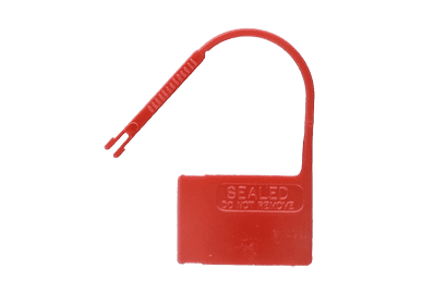 RD Plastics Padlock Style Plastic Security Seals - Plastic Padlock Seal, Red, Sequential Numbered - R80