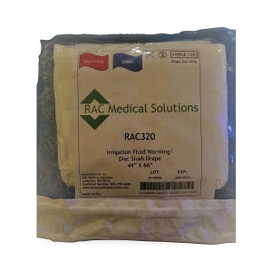 RAC Fluid Warming and Irrigation Drapes - Fluid Warming / Irrigation Drape, Slush, with Disc, 44" x 46" - RAC320