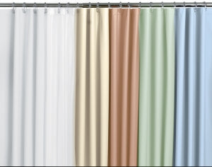 Medline Rain Shower Curtains - CURTAIN, SHWR, RAIN, 6G VINYL, 36X72, BLUE - RAQ36X72BLU