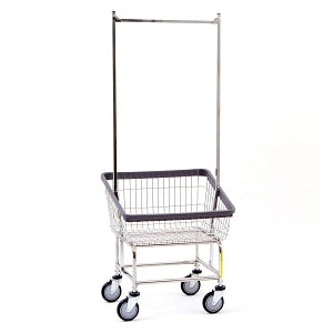 R&B Wire Products Wire Laundry Carts - CART, FRONT LOAD, LAUNDRY, DOUBLE POLE - 100T58