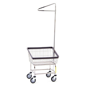 R&B Wire Products Wire Laundry Carts - CART, LAUNDRY, FRONT LOAD, W / SINGLE RACK - 100T91