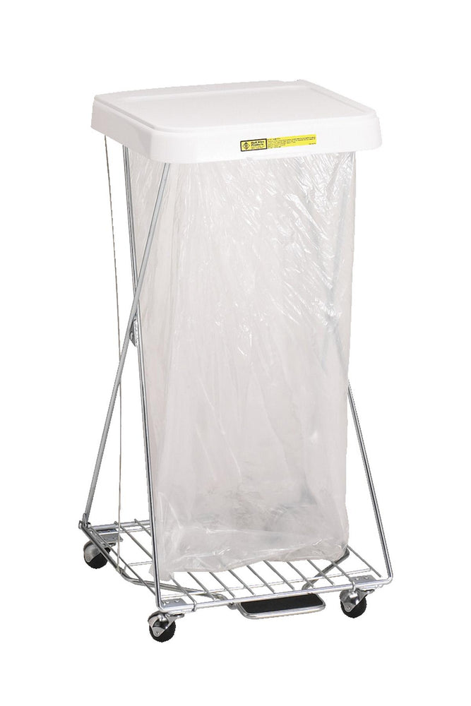 Wire Hamper with Lid and Foot Pedal by R&B Wire Products