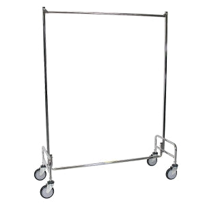 R&B Wire Products Garment Racks - Mobile Single Garment Rack, 48" Long, Weight Capacity 75 lb. 18" W x 48" L x 65.5" H - 704