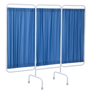 R&B Wire Products Three-Panel Privacy Screens - Privacy Screen, 3 Panel, No Casters, Blue - PSS-3B