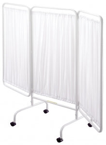 R&B Wire Products Mobile 3-Panel Privacy Screens - Mobile 3 Panel Privacy Screen with 2" Casters, 81"L X 69"H - 21452