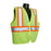 Radians / Techna Safety Vests - Flame Retardent Safety Vest, Zipper Front Closure, Green, Mesh, 2 Tone Trim, Size XL - SV225-2ZGM-XL