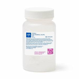 Medline Sterile Saline Solutions - Sterile Saline Solution, 100 mL, Bottle - 30296