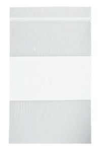 RD Plastics Clear 2 Mil White Block Reclosable Plastic Bags - 2 Mil Reclosable Bag with White Block, Zip Closure, Clear, 3" x 5" - B13