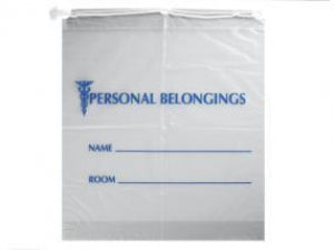 RD Plastics Gusseted Patient Belongings Bag - Patient Belongings Bag, 18" x 20" with 3.5" Bottom Gusset - G33