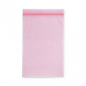 RD Plastics Anti-Stat Transparent Pink Reclosable Bags - BAG, ZIP CLOSURE, ANTI-STAT, PINK, 4MIL, 4X6 - P103