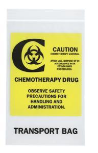 Chemotherapy Transport Reclosable Zip Bags by RD Plastics