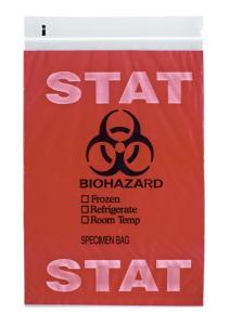 Stat Printed 3 Wall No Flap Reclosable Bags by RD Plastics