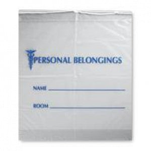 RD Plastics Gusseted Patient Belongings Bag - Patient Belongings Bag, 20" x 20" with 3" Bottom Gusset - G115