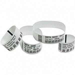 Zebra Technologies Z-Band UltraSoft Wristbands - Z-Band Wristband, Adult, Soft, 1" x 11", Blue - ZE.10015355-2K