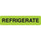 Refrigeration Communication Labels Bilingual Refrigerate On Arrival - FL Yellow - 3"W x 0.88"H