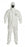 DuPont Tychem SL Coveralls-Series 128 - Tychem SL Coveralls with Zipper Front, Storm Flap, Attached Hood (Respirator Fit), Elastic Wrists, Sock Boots, White, Size L - SL128TWHLG000600