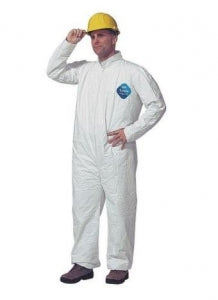 DuPont Tyvek Coveralls - Tyvek Coveralls, Zipper Front, White, Size 7XL - TY120SWH7X002500