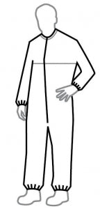 DuPont Tyvek Isoclean Series 253 Coveralls - Tyvek Coveralls with Isoclean, Sterile, Bound Seems and Neck, Dolman Sleeves, Zippered Front, Covered Elastic Wrists and Ankles, White, Size 2XL - IC253BWH2X00250B