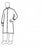 Dupont Sterile Snap Closure Frocks - Tyvek IsoClean Frock with High Mandarin Collar, Elastic Wrists, Snap Front and Serged Seams, Sterile, White, Size L - IC262SWHLG00300S